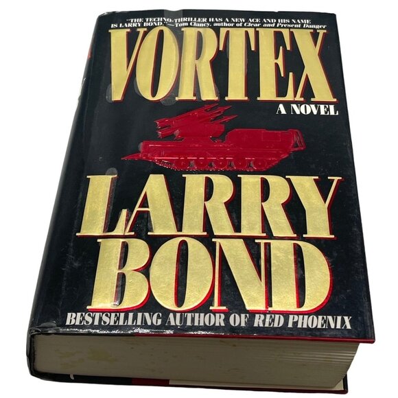 vortex a noval hardcover book by larry bond 1991 English worner publishing READ - Picture 1 of 7